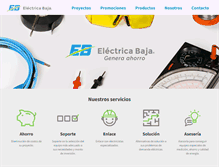 Tablet Screenshot of electricabaja.com